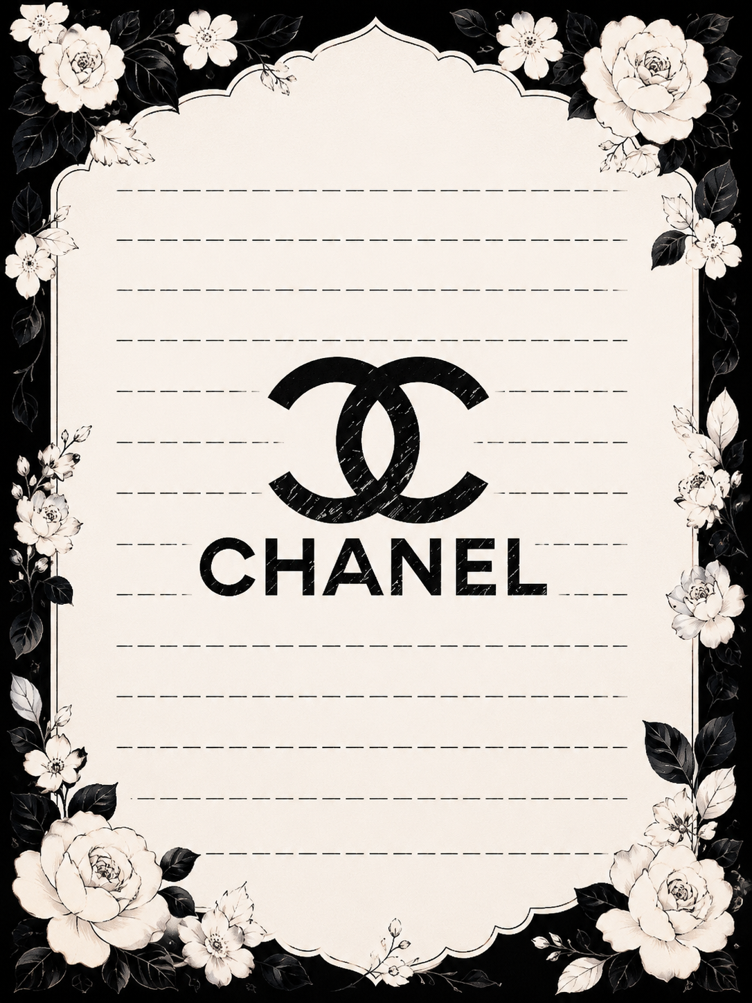 ✨ Luxury Designer Letter Paper Set – 30 Sheets ✨