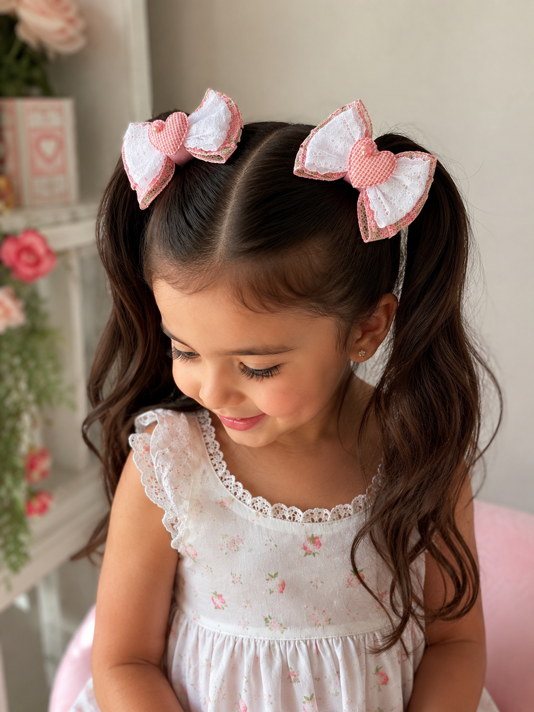 π Sweetheart Lace Bow Set