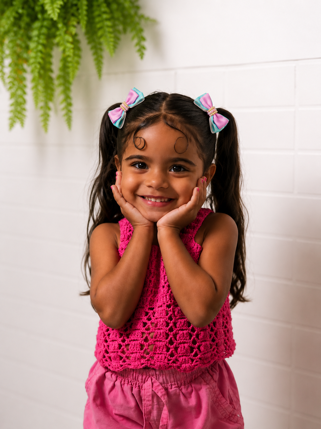Cecília Pastel Bow Set