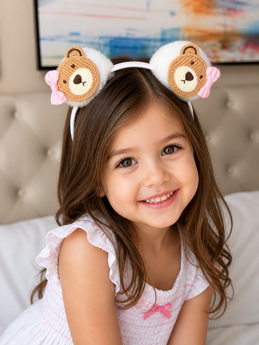 Teddy Bear Headband 🧸✨