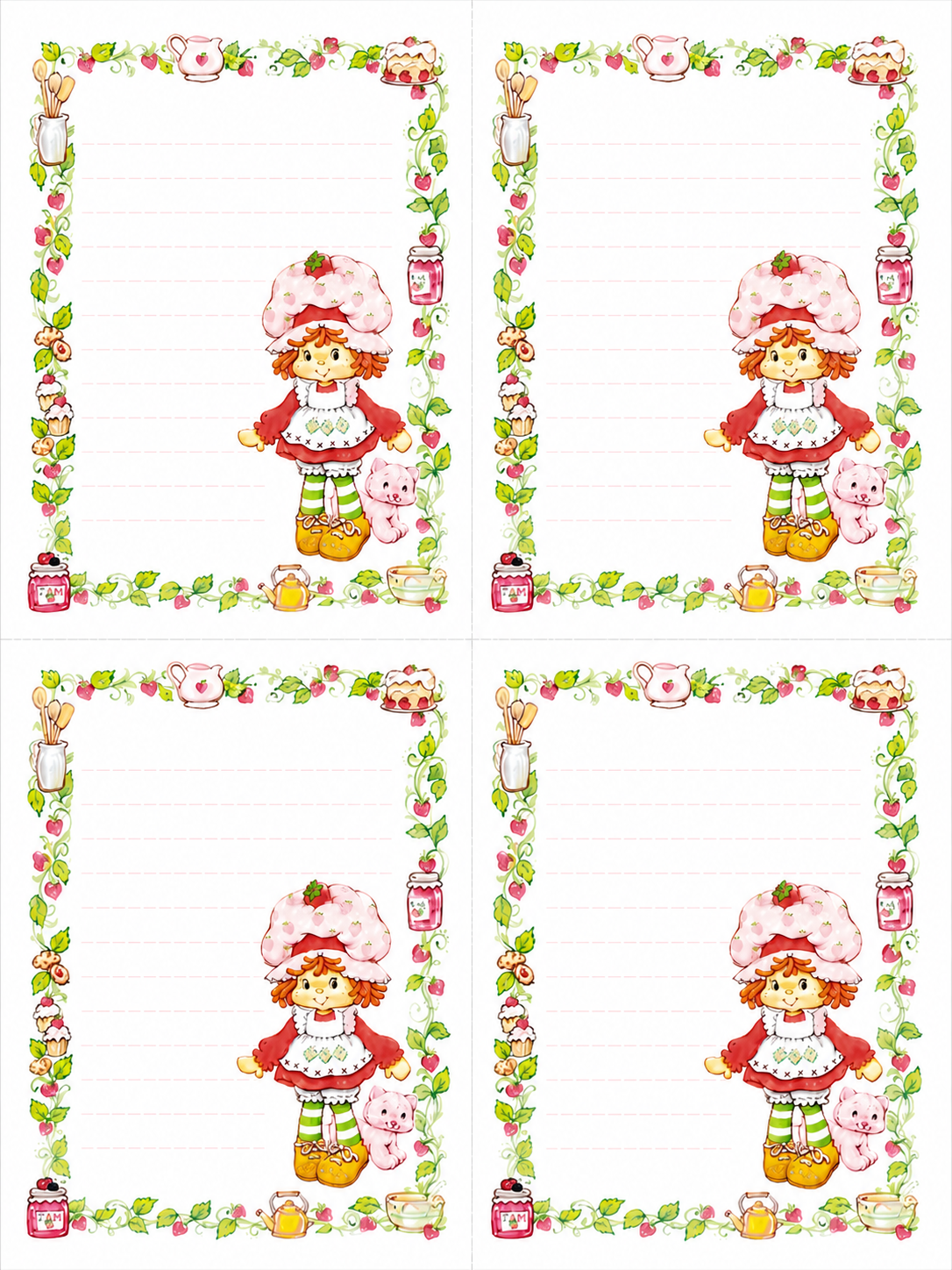 Sweet strawberry notepad π