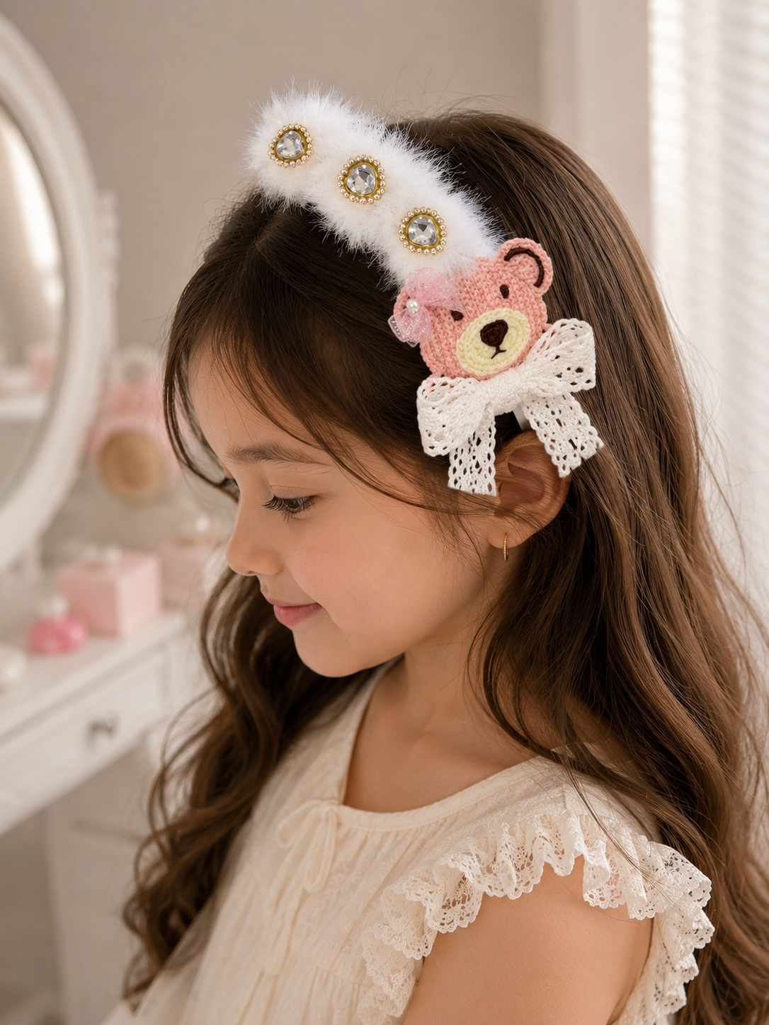Princess Teddy Headband 🎀🐻✨