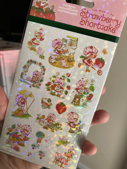 Strawberry Shortcake Sticker Set – 4 Sheets 🍓