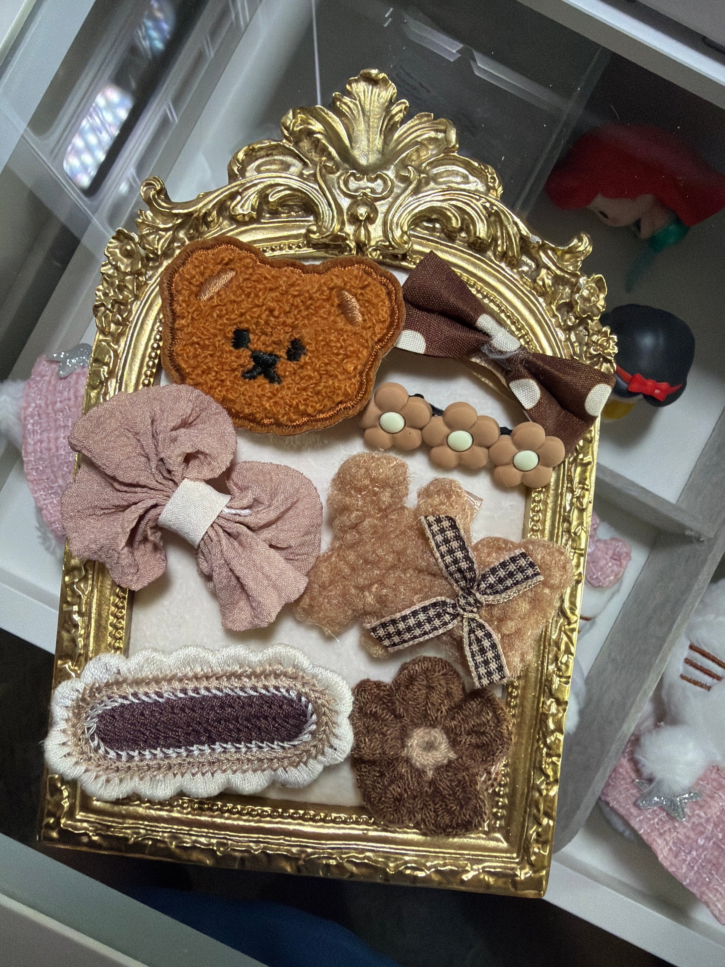 Cozy Bear Kawaii Hair Clip Set – 8pcs