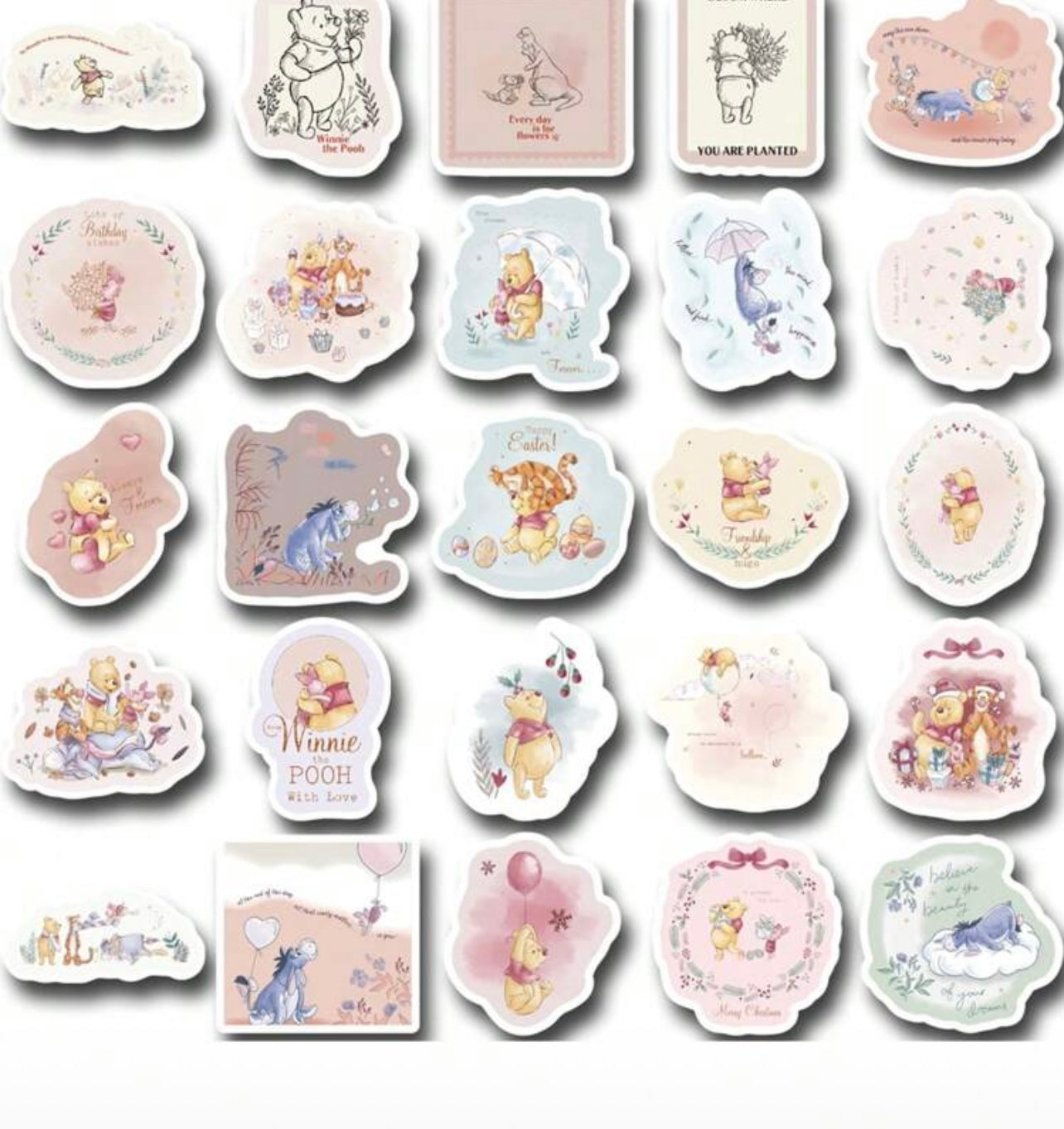 Pooh Cute stickers