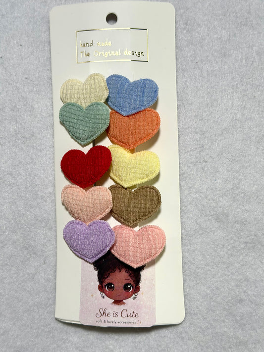 Sweet Heart Clips Set 💕✨