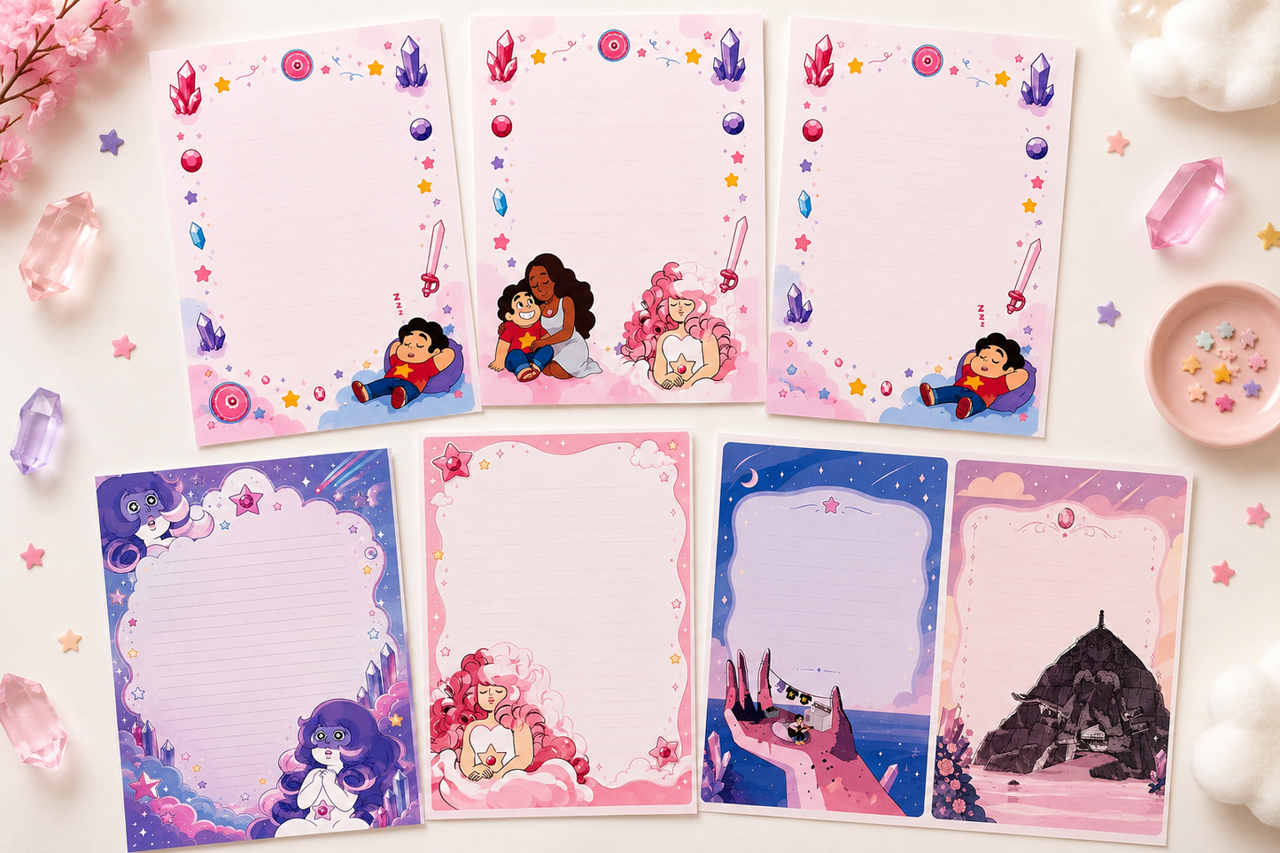 Crystal Gems Letter Writing Set