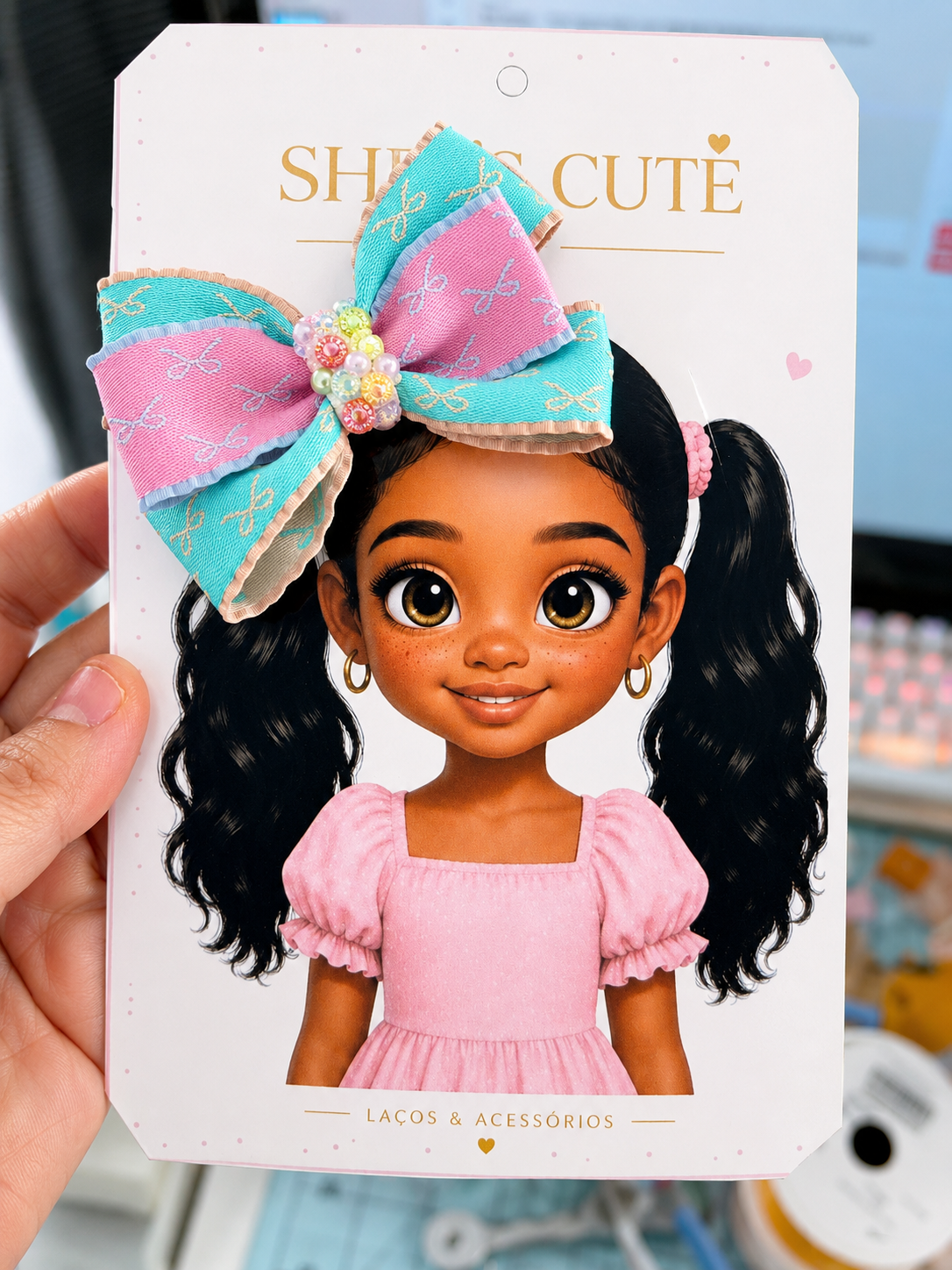 Cecília Pastel Bow Set