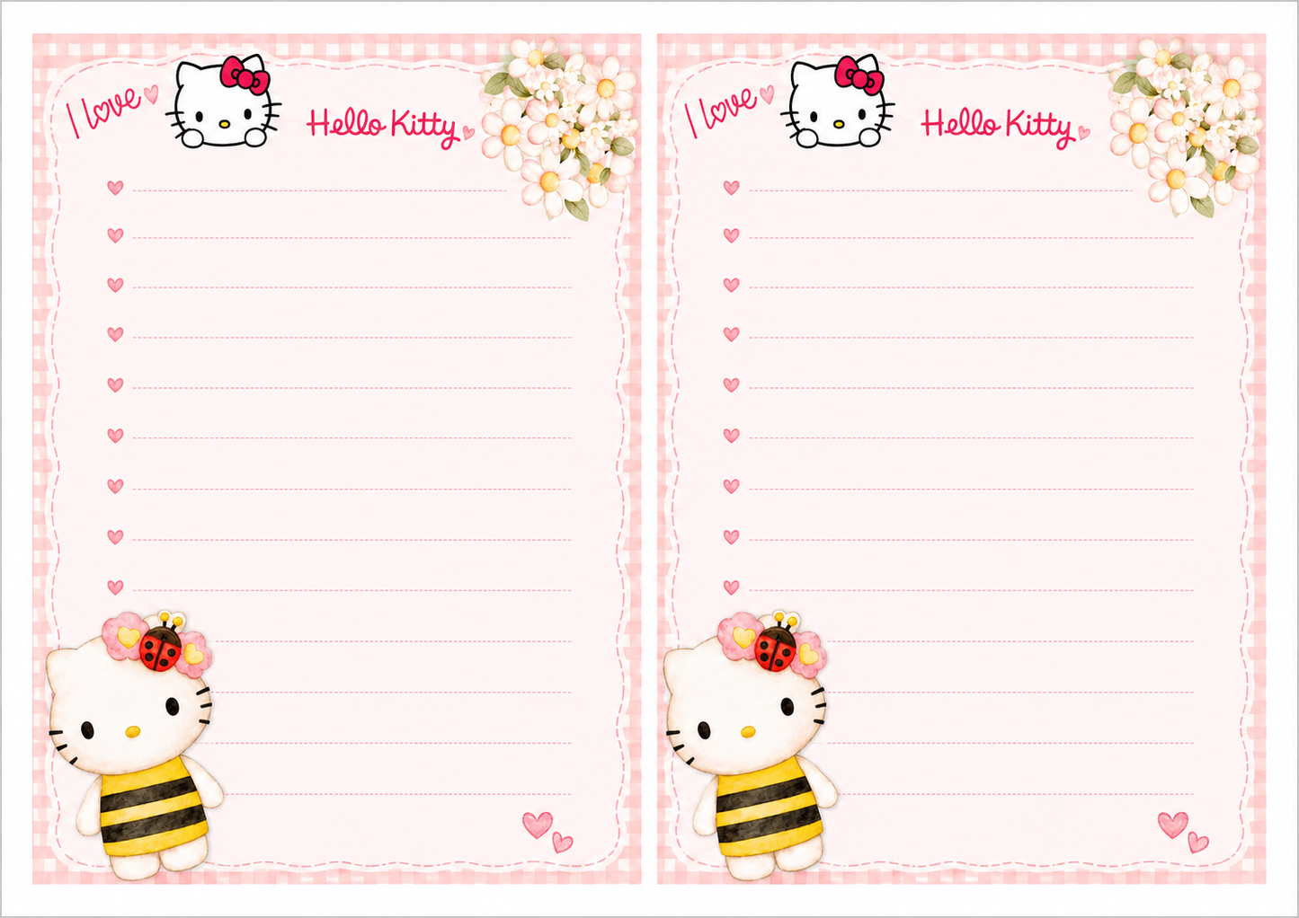 ✨ Retro 90s  Kitty Letter Paper Set ✨