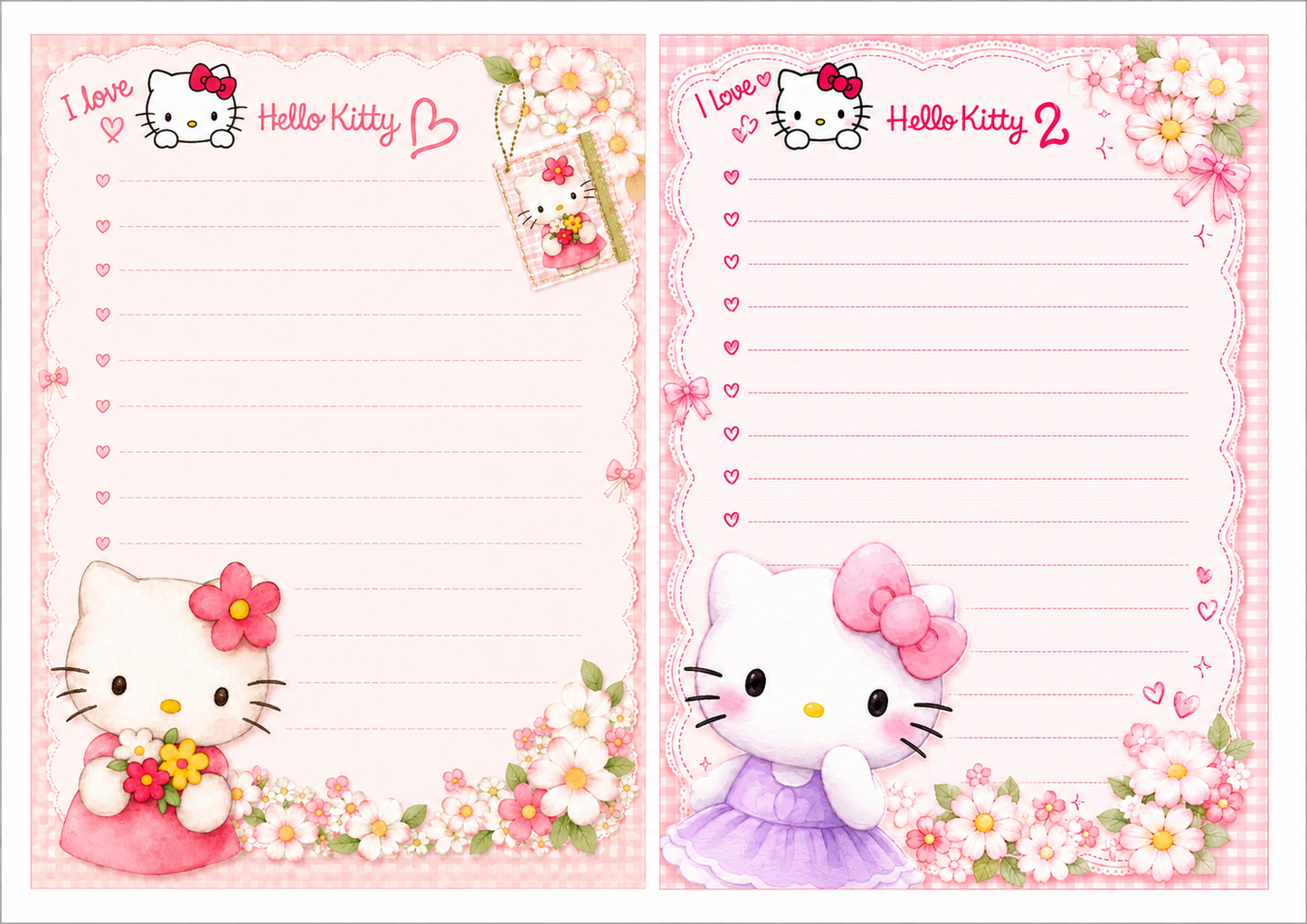 ✨ Retro 90s  Kitty Letter Paper Set ✨