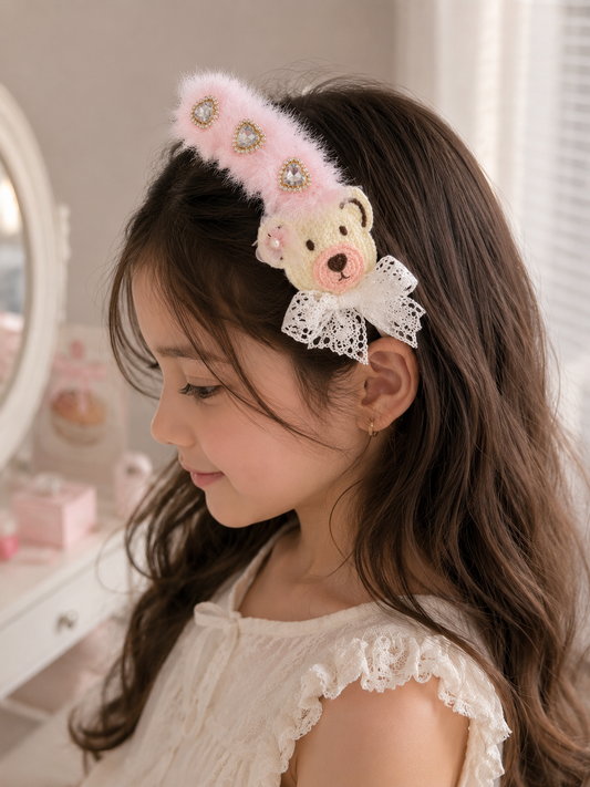 Princess Teddy Headband 🎀🐻✨